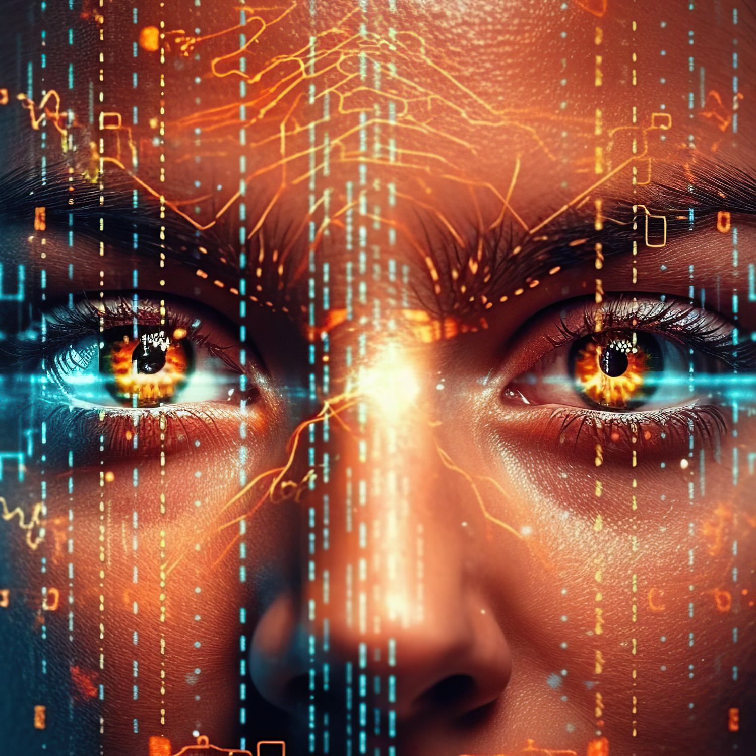 biometrics concept, the identity person use